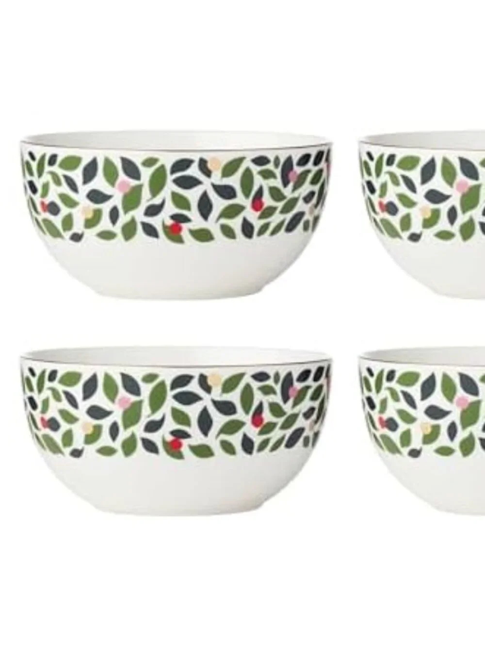 Kate Spade New York Evergreen 4 Pieces: Soup/Cereal Bowls BRAND NEW